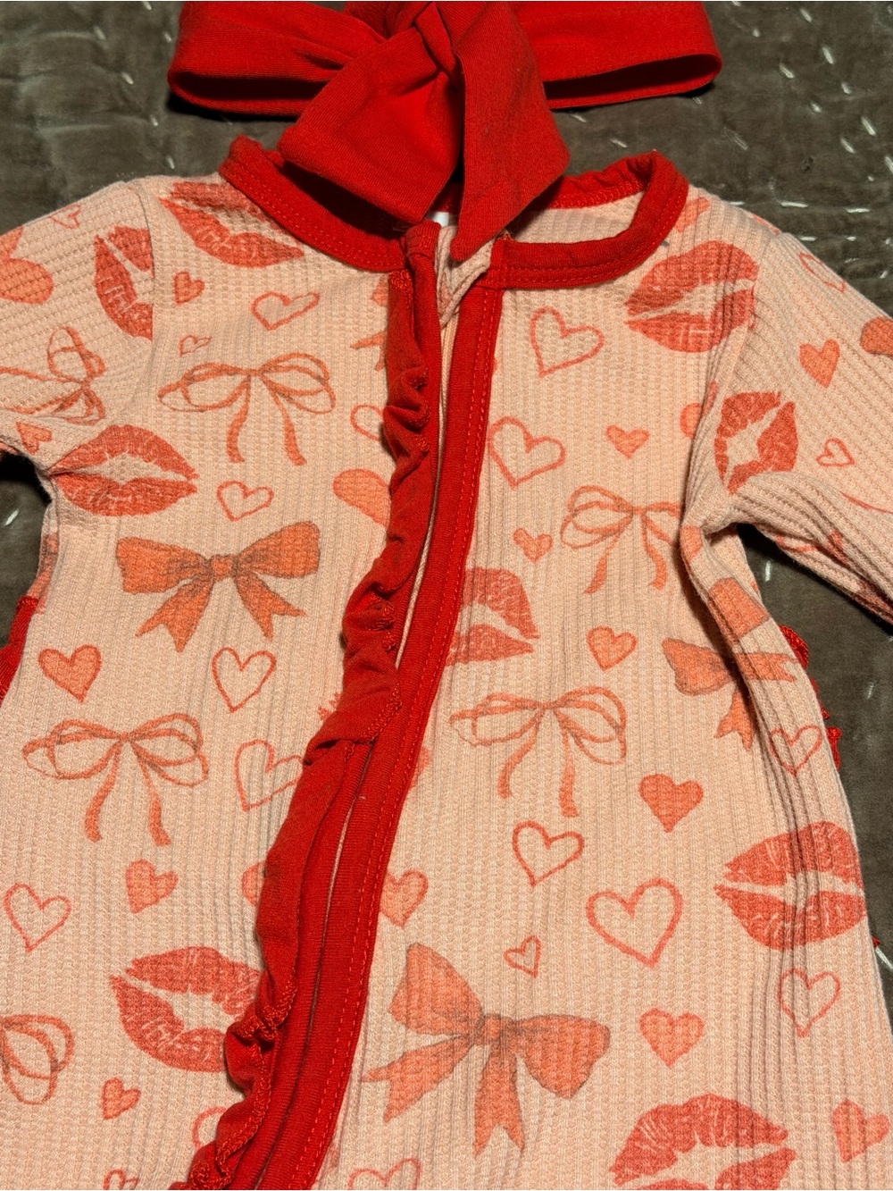 Baby Girl footed pajamas clothing bundle - Picture 9 of 11
